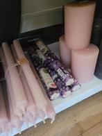 6 poeder roze kaarsen per bundel 6 euro, Nieuw, Overige materialen, Groen, Ophalen of Verzenden
