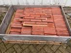 Steenstrips waslformaat rood 5,8m2, Doe-het-zelf en Verbouw, Metselstenen, Ophalen, Zo goed als nieuw, Bakstenen