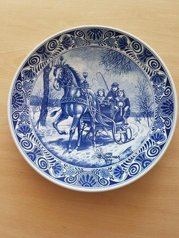 mooi delfsblauw wandbord areslee dia 30 cm  beschikbaar voor biedingen