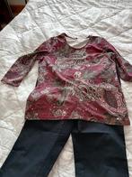 Cambio broek en top met paisley print, Maat 38/40 (M), Cambio, Zwart, Ophalen of Verzenden