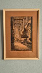 Gesigneerde pentekening Johan D. Scherft, Antiek en Kunst, Kunst | Etsen en Gravures, Ophalen
