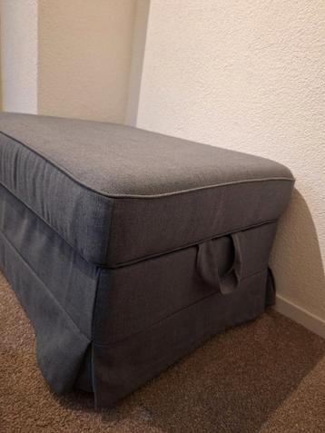 EKTORP Ikea Hocker Voetenbank bergruimte, donkergrijs - afbeelding 2