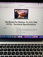 Apple MacBook Pro 15 mid 2015 i7 16Gb 1Tb SSD Radeon R9, Computers en Software, Apple Macbooks, Ophalen of Verzenden, Gebruikt