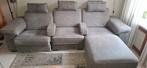 Bank met electrische relaxplek en lounge., Ophalen, Overige materialen, 250 tot 300 cm, Gebruikt