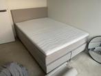 140 bed, Ophalen, Gebruikt, Beige, Tweepersoons