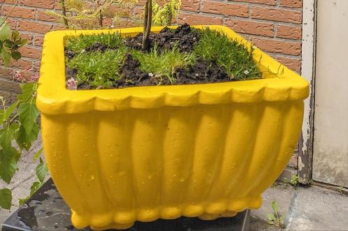 vierkante pot, 27 bij 18 cm, Tuin en Terras, Bloembakken en Plantenbakken, Nieuw, Beton, Binnen, Balkon, Tuin, Minder dan 30 cm