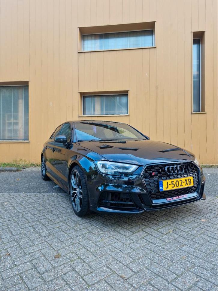 Audi A3 S3 2.0 Tfsi 310pk S Tronic Quattro 2018 Zwart, Auto's, Audi, Particulier, A3, ABS, Airbags, Airconditioning, Alarm, Android Auto