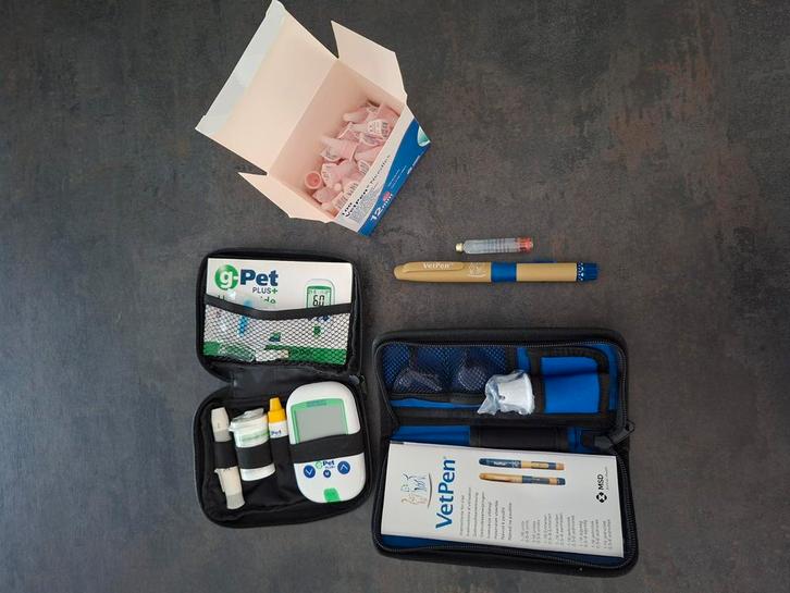 VetPen, glucosemeter en benodigdheden suikerziekte huisdier, Dieren en Toebehoren, Overige Dieren-accessoires, Zo goed als nieuw