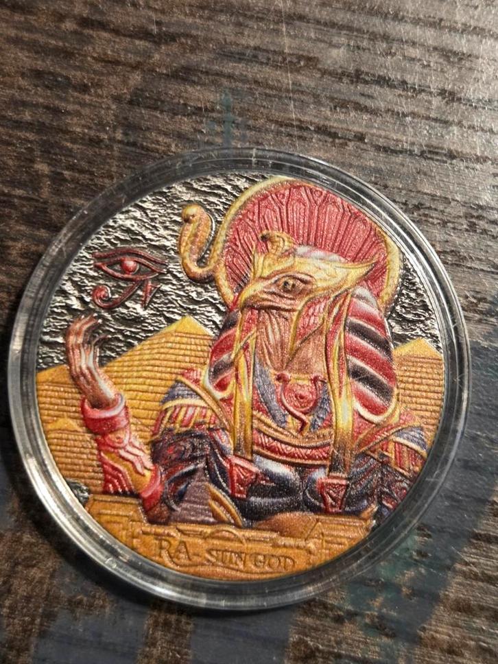 Cook Islands 2019 Ra Sun God Munt, Postzegels en Munten, Munten | Europa | Niet-Euromunten, Losse munt, Overige landen, Zilver