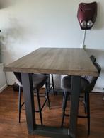 Hoge eettafel + stoelen, Huis en Inrichting, Tafels | Eettafels, Ophalen, Gebruikt, 100 tot 150 cm, 50 tot 100 cm