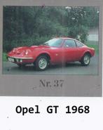 Vp69 verzamelplaatje nr 37 opel gt ---- 1968  --, Verzamelen, Ophalen of Verzenden, Auto's