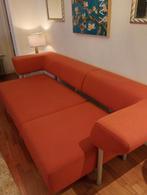 Unieke Vintage Modulaire Hoekbank Oranje – Design Klassieker, Ophalen, 250 tot 300 cm, 75 tot 100 cm, Zo goed als nieuw