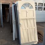 hardhouten voordeur deur 82,5 x 211,5cm, Ophalen, Gebruikt, 80 tot 100 cm, Buitendeur