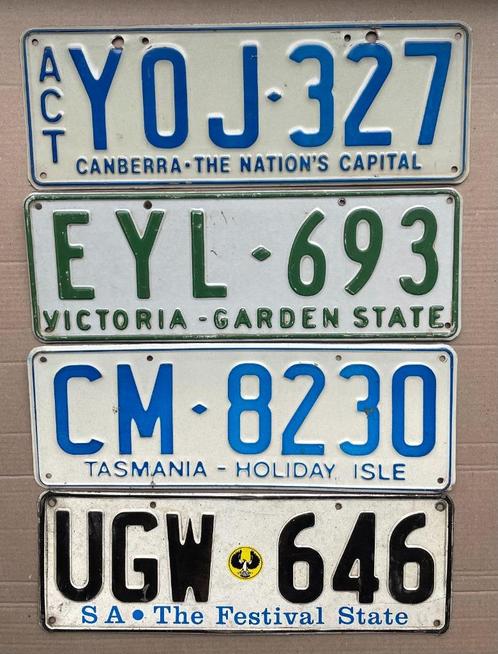 nummerplaat nummerplaten AUSTRALIË kentekenplaat, Verzamelen, Overige Verzamelen, Gebruikt, Ophalen of Verzenden