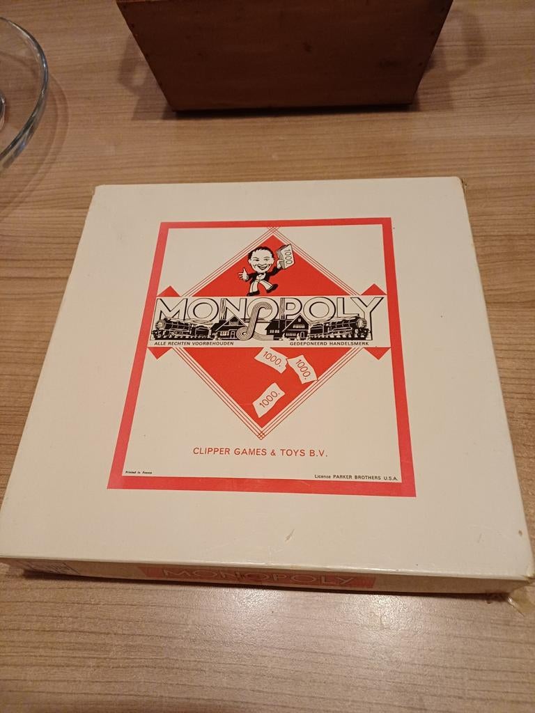 Monopoly Clipper Games & Toys B.V. jaren 60, Hobby en Vrije tijd, Gezelschapsspellen | Bordspellen, Gebruikt, Vijf spelers of meer