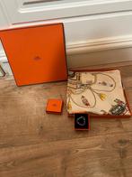Hermès Paris sjaal + sjaalring, Ophalen of Verzenden, Zo goed als nieuw, Maat 46/48 (XL) of groter, Sjaal