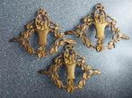 3 fraaie messing ornamenten, Antiek en Kunst, Ophalen of Verzenden