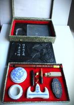 Kalligrafie set met Graniet Palet~Shodo set Compleet~Japan~, Overige typen, Ophalen of Verzenden, Zo goed als nieuw