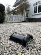 5st Monier Zwart Glazura Vorsten, Doe-het-zelf en Verbouw, Dakpannen en Dakbedekking, Ophalen, Gebruikt, Steen of Klei, Zwart