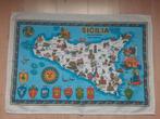 NIEUW! Sicilia Sicilië Theedoek Landkaart, Ophalen of Verzenden, Nieuw