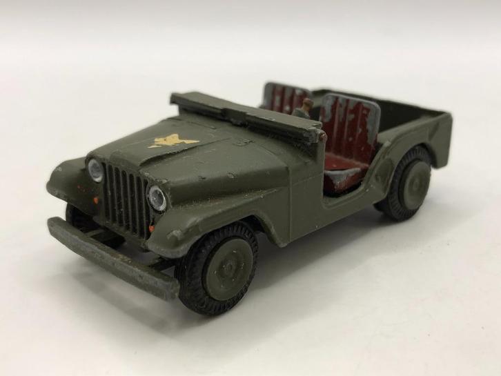 Tekno Denmark 814 Willys Jeep groen -SLECHT- M37, Hobby en Vrije tijd, Modelauto's | 1:43, Gebruikt, Auto, Overige merken, Ophalen of Verzenden
