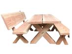 Douglas hout picknickbank, tafel, kruispoot tafel, banken, Tuin en Terras, Tuintafels, Hout@hameren.nl, Van hameren, Hertog van beijerenstraat 2a