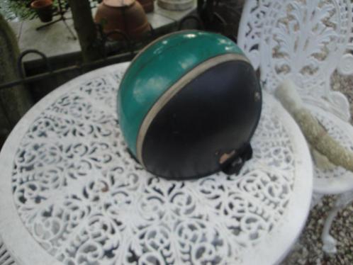 helm jaren 50 en lederen helm, Antiek en Kunst, Curiosa en Brocante, Ophalen of Verzenden