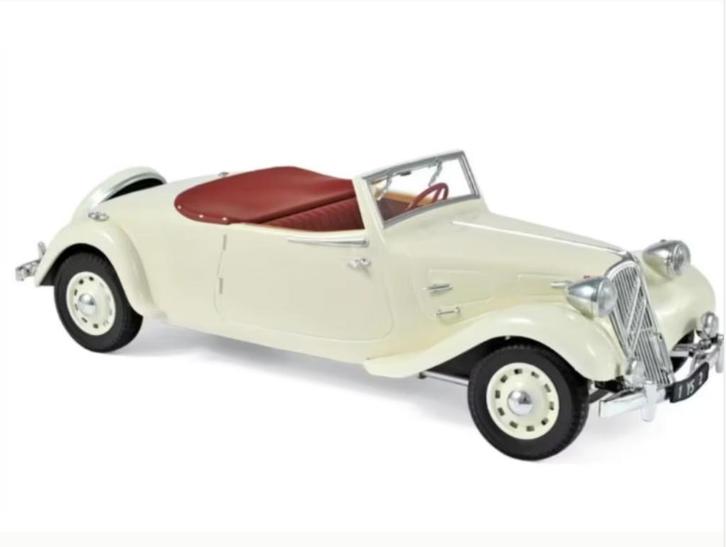 CITROEN TRACTION 11B CABRIO WIT 1939 1/18 NOREV ref: 181440, Hobby en Vrije tijd, Modelauto's | 1:18, Nieuw, Auto, Norev, Verzenden
