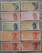 INDONESIE - 2x Bankbiljet - 1-5-10-25-50 SEN - 1964, Ophalen of Verzenden, Buitenland, Bankbiljetten