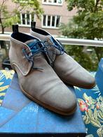 Braend suède schoenen | Grijs + blauwe accenten | Nieuwstaat, Kleding | Heren, Schoenen, Blauw, Braend, Nieuw, Ophalen of Verzenden