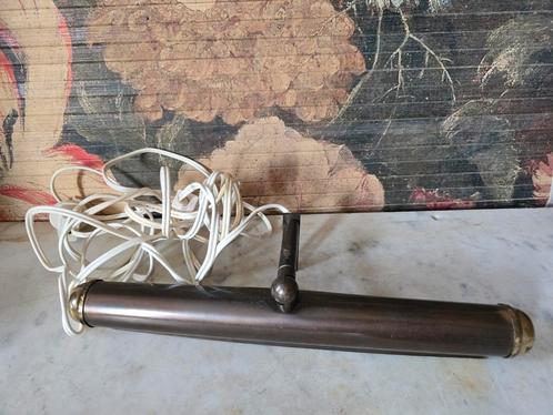 Oude koperen pianolamp schilderijlamp, Antiek en Kunst, Antiek | Lampen, Ophalen of Verzenden