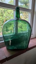 Antieke groene grote fles, Ophalen of Verzenden