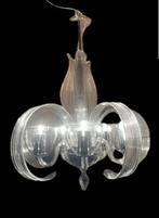 Luxe VLTAVA Kroonluchter - Kristal & Chroom, Ophalen of Verzenden, Zo goed als nieuw, Glas