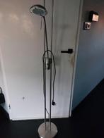 Staande lamp met dimmer., Huis en Inrichting, Lampen | Spots, Ophalen, Gebruikt, Metaal of Aluminium, Halogeen
