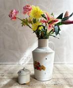 Vintage hongaarse emaille waterkan / bloemenvaas, Antiek en Kunst, Antiek | Emaille, Ophalen of Verzenden