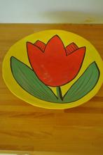 schaal, tulp, diameter 34 cm, Huis en Inrichting, Ophalen of Verzenden, Gebruikt, Rond, Schaal
