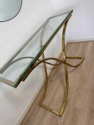 Sidetable goud / glas. Lees beschrijving beschikbaar voor biedingen