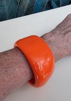 Vintage, 80-er jaren grote oranje kunststof armband, Ophalen of Verzenden, Gebruikt, Oranje, Kunststof of Plastic