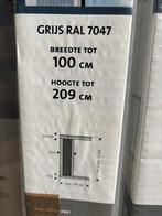 Nieuwe Plissé Hordeuren 500 Serie Grijs RAL 7047, Doe-het-zelf en Verbouw, Ophalen, Kunststof, 80 tot 100 cm, Hordeur