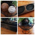 Bestekbakje oud - honkballen - botermal - draadmandje frans, Antiek en Kunst, Curiosa en Brocante, Ophalen of Verzenden