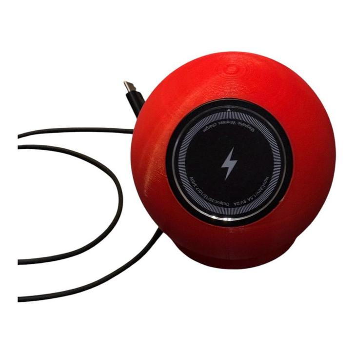 MagSafe draadlose oplader Rood Bal, Telecommunicatie, Mobiele telefoons | Telefoon-opladers, Nieuw, Apple iPhone, Verzenden