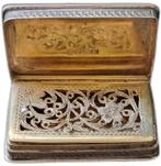 Prachtige antieke 1830 VINAIGRETTE zilver Birmingham, Antiek en Kunst, Verzenden, Zilver