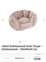 Adori mandje, taupe, 50x40x20, nieuw, Dieren en Toebehoren, Kattenmanden, Ophalen, Nieuw