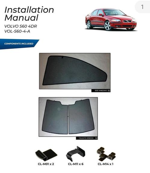 Privacy shades / car shades S60, Auto-onderdelen, Ruiten en Toebehoren, Volvo, Gebruikt, Ophalen of Verzenden