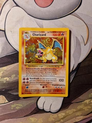 Charizard 4/102 Base Set Nederlands met Swirl Played 1999 beschikbaar voor biedingen