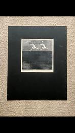 Originele aquatint ets “PAREN DUBBEL”, Antiek en Kunst, Ophalen