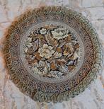 Vintage rond tafelkleed bloemen muurdecoratie, Ophalen of Verzenden