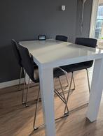 Hoge eettafel 4 personen in hele goede staat!, Ophalen, Bartafel, 50 tot 100 cm, Zo goed als nieuw