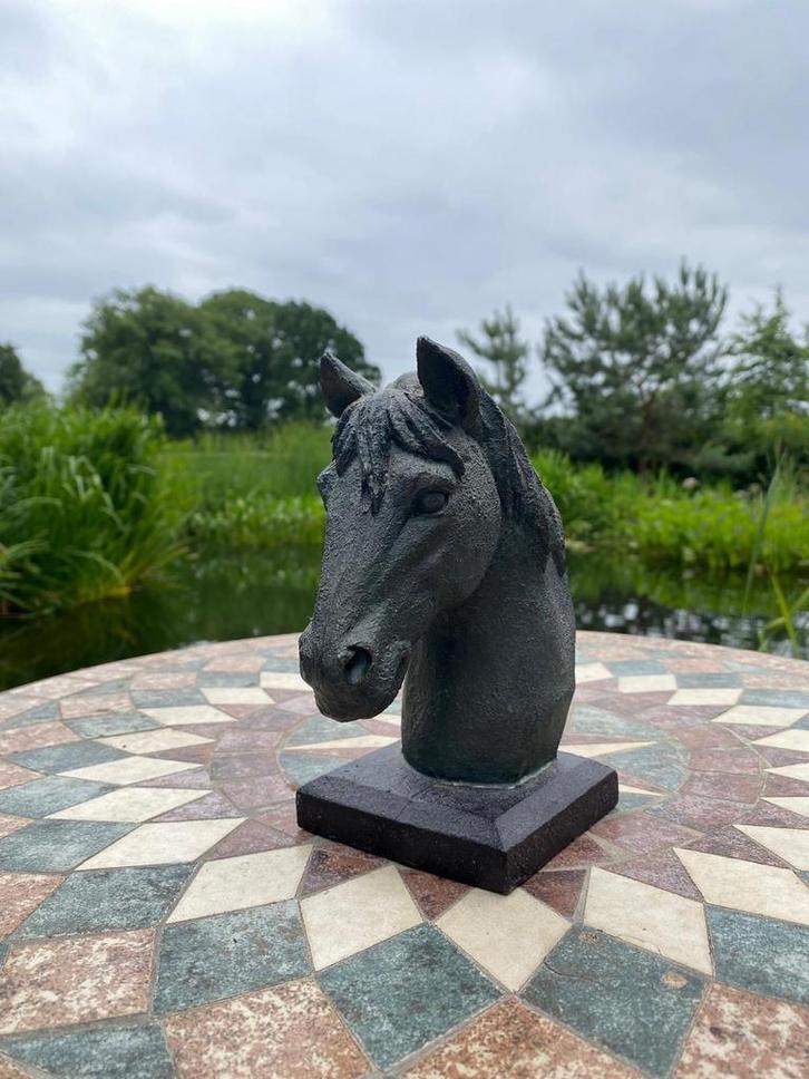 Paardenhoofd Beeld - Kunstobject, Antiek en Kunst, Kunst | Beelden en Houtsnijwerken, Ophalen of Verzenden