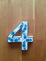 Huisnummer 4 Delfs blauw, Nieuw, Ophalen of Verzenden